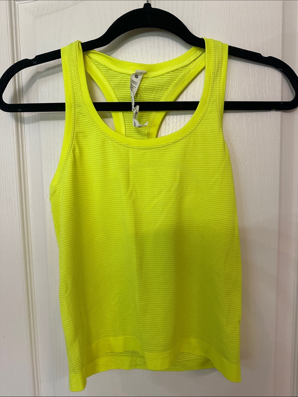 lululemon athletica Neon Yellow Racerback Tank
